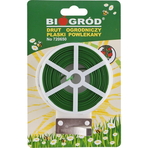 Plochý záhradný drôt, povlečený PVC 50m x 2mm  - 1 ['záhradný drôt', ' zelený drôt', ' tenký záhradný drôt', ' elastický záhradný drôt', ' drôt v obale', ' PVC drôt', ' galvanizovaný drôt', ' zelený drôt', ' upevňovací drôt', ' napínací drôt', ' ťažný drôt', ' povlečený drôt']