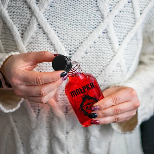 Fľaša – ploskačka 200 ml so skrutkovacím uzáverom, potlač „Opica“, 1 ks - 5