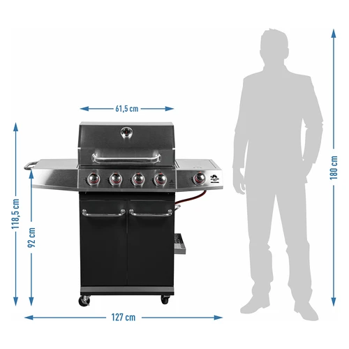 Plynový gril dragON BBQ101, 11,7 kW, čierno-strieborný - 10 ['plynový gril', ' moderný gril', ' aký gril kúpiť', ' aký gril vybrať', ' liatinový rošt', ' bočný horák', ' teplomer vo veku', ' bočná polica grilu', ' gril na wok', ' mobilný gril', ' gril na pizzu', ' gril s kolieskami', ' ľahké čistenie grilu', ' gril s vysokým výkonom', ' ergonomické ovládače grilu', ' gril s moderným dizajnom', ' aromatizátory na horáky grilu', ' príslušenstvo na gril', ' gril za dobrú cenu', ' stabilný gril', ' najlepšie grilovanie', ' vybavenie na grilovanie', ' pevný gril', ' multifunkčný gril', ' funkčný gril', ' grilovanie zeleniny']