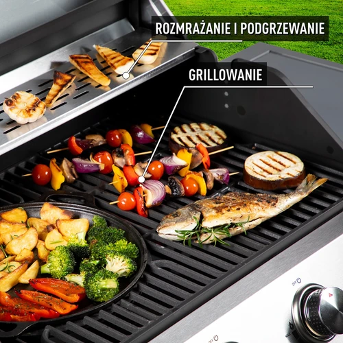 Plynový gril dragON BBQ201, 18,8 kW, strieborný - 6 ['plynový gril', ' moderný gril', ' aký gril kúpiť', ' aký gril vybrať', ' liatinový rošt', ' bočný horák', ' teplomer vo veku', ' bočná polica grilu', ' mobilný gril', ' gril na pizzu', ' gril s kolieskami', ' jednoduché čistenie grilu', ' gril s vysokým výkonom', ' ergonomické ovládače grilu', ' gril s moderným dizajnom', ' aromatizátory na horáky grilu', ' príslušenstvo na gril', ' gril za dobrú cenu', ' stabilný gril', ' najlepšie grilovanie', ' vybavenie na grilovanie', ' pevný gril', ' multifunkčný gril', ' funkčný gril', ' grilovanie zeleniny']