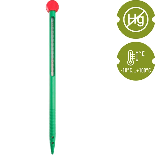 Pôdny teplomer (0°C do +100°C) 32cm - 2 ['teplota', ' teplota pôdy', ' teplomer na meranie teploty pôdy', ' teplomer bez ortuti', ' teplomer bez ortuti', ' pestovanie rastlín', ' pestovanie rastlín', ' pestovanie rastlín']
