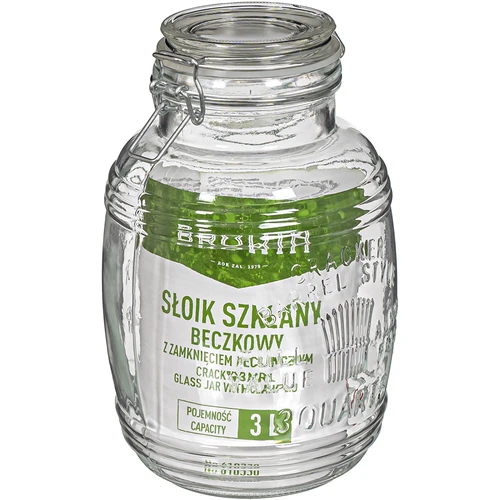 Pohár 3L sudový "OLD" s klipom - 3 ['veľká nádoba', ' veľký pohár', ' veľká sklenená nádoba', ' nádoba na zaváraniny', ' nádoba na kozmetiku', ' pohár na kozmetiku']