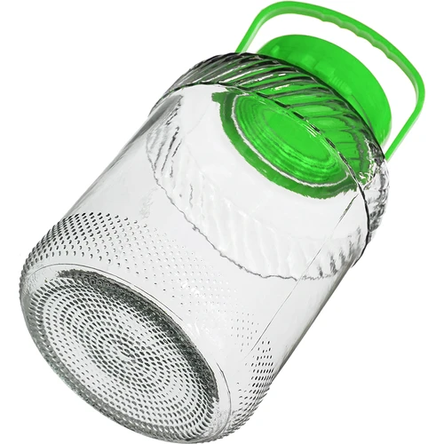 Pohár 5 L s kliešťami - zelené viečko - 4 ['veľký pohár', ' veľký pohár', ' pohár veľký', ' veľká nádoba', ' veľká sklenená nádoba', ' nádoba na zaváraniny', ' na kvasenie', ' na uhorky', ' na kapustu', ' priemyselná nádoba', ' nádoba s kliešťami', ' nádoba kliešte', ' kliešte na uhorky']