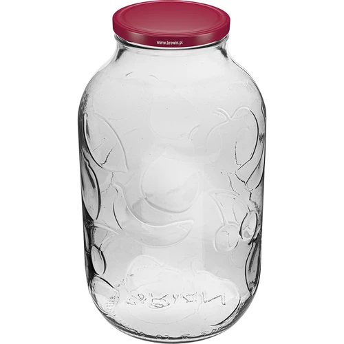 Pohár 5L s ornamentom viečko bordové fi 100  - 1 ['pohár 5l', ' pohár s viečkom', ' Pohár na likéry', ' na likéry', ' pohár na alkohol', ' pohár na kvasenie', ' pohár na punč', ' pohár na limonádu', ' pohár 5L', ' pohár s viečkom', ' ozdobný pohár', ' dekoratívny pohár', ' pohár na zaváraniny', ' pohár', ' sklenený pohár', ' kovové viečko', ' viečko fi 100', ' pohár 5L']
