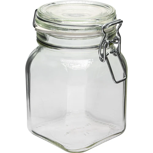 Pohár Comfort 750 ml štvorcový, hermeticky uzatvárateľný  - 1 ['pohár na zaváraniny', ' poháre na zaváraniny', ' obyčajný pohár', ' obyčajné poháre', ' lacné poháre']