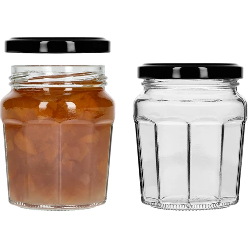 Pohár Konfitura 230ml s čiernym viečkom fi63/4 - 6ks - 6 ['pohár', ' pohár na džem', ' pohár 230 ml', ' sada pohárov', ' sklenené poháre', ' pohár na zaváraniny', ' poháre na med', ' poháre 6 kusov', ' sklenený pohár', ' poháre na džemy', ' poháre na zaváraniny', ' poháre na marmelády', ' pohár na med', ' poháre s viečkami']