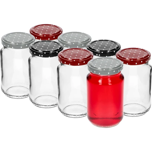 Pohár TO 190ml s farebným viečkom fi 53 - 8 ks. - 4 ['poháre', ' malé poháre', ' pohárik', ' sklenený pohár', ' sklenené poháre', ' pohár s viečkom', ' poháre na zaváraniny', ' pohár na zaváranie', ' poháre na zaváranie', ' poháre na koreniny', ' pohár na džem', ' pohár na konfitúry', ' pohár na med', ' poháriky TO 190 ml']