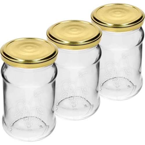 Pohár TO 300ml s potlačou - mix ovocia a viečkom fi66/4 - 3 ks. - 2 ['poháre s potlačou', ' ozdobné poháre', ' poháre s viečkami', ' poháre na zaváraniny', ' elegantné poháre', ' poháre na džemy', ' pohár s potlačou', ' pohár s grafikou', ' poháre na zaváraniny', ' poháre do špajze', ' pohár TO', ' pohár twist-off']