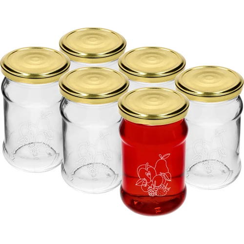 Pohár TO 300ml s potlačou - mix ovocia a viečkom fi66/4 - 6 ks.  - 1 ['poháre s potlačou', ' ozdobné poháre', ' poháre s viečkami', ' poháre na zaváraniny', ' elegantné poháre', ' poháre na džemy', ' pohár s potlačou', ' pohár s grafikou', ' poháre na zaváraniny', ' poháre do špajze', ' pohár TO', ' pohár twist-off']