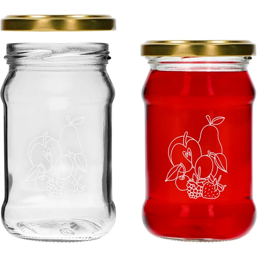 Pohár TO 300ml s potlačou - mix ovocia a viečkom fi66/4 - 6 ks. - 4 ['poháre s potlačou', ' ozdobné poháre', ' poháre s viečkami', ' poháre na zaváraniny', ' elegantné poháre', ' poháre na džemy', ' pohár s potlačou', ' pohár s grafikou', ' poháre na zaváraniny', ' poháre do špajze', ' pohár TO', ' pohár twist-off']