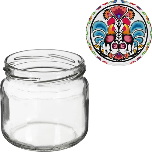 Pohár TO 370 ml s farebným viečkom fi82/6- 6 ks. - 5 ['poháre', ' malé poháre', ' pohárik', ' sklenený pohár', ' sklenené poháre', ' pohár s viečkom', ' poháre na zaváraniny', ' pohár na zaváranie', ' poháre na zaváranie', ' poháre na korenie', ' pohár na džem', ' pohár na konfitúry', ' pohár na med', ' pohárik na med']