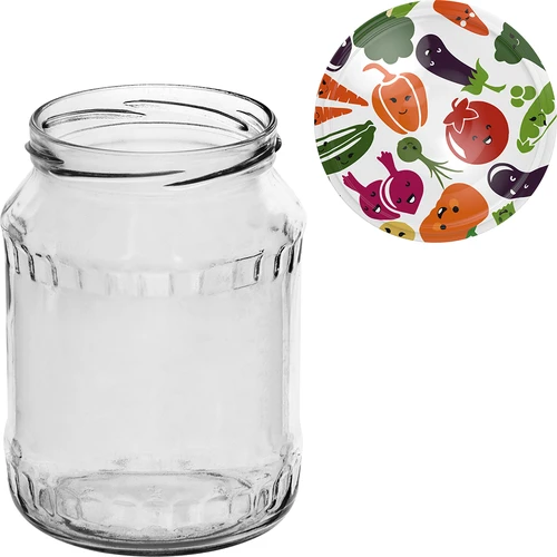 Pohár TO 720 ml s farebným viečkom fi 82/6 - 6 ks. - 7 ['súprava pohárov', ' poháre na džemy', ' pohár na zaváraniny', ' pohár na zaváraniny', ' poháre s viečkami', ' poháre fi 82', ' poháre s farebnými viečkami', ' poháre na zaváraniny', ' poháre na zaváranie', ' poháre na mäso', ' pohárovka', ' poháre na pasterizáciu', ' mäso v pohári']