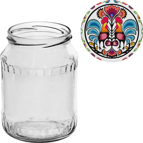 Pohár TO 720 ml s farebným viečkom fi 82/6 - 6 ks. - 8 ['súprava pohárov', ' poháre na džemy', ' pohár na zaváraniny', ' pohár na zaváraniny', ' poháre s viečkami', ' poháre fi 82', ' poháre s farebnými viečkami', ' poháre na zaváraniny', ' poháre na zaváranie', ' poháre na mäso', ' pohárovka', ' poháre na pasterizáciu', ' mäso v pohári']