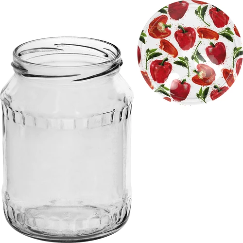Pohár TO 720 ml s farebným viečkom fi 82/6 - 6 ks. - 11 ['súprava pohárov', ' poháre na džemy', ' pohár na zaváraniny', ' pohár na zaváraniny', ' poháre s viečkami', ' poháre fi 82', ' poháre s farebnými viečkami', ' poháre na zaváraniny', ' poháre na zaváranie', ' poháre na mäso', ' pohárovka', ' poháre na pasterizáciu', ' mäso v pohári']