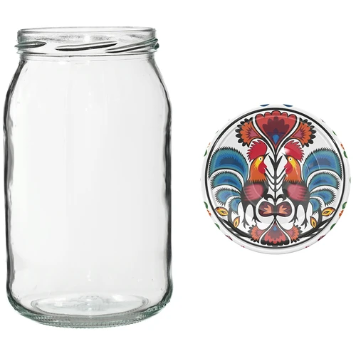 Pohár TO 900 ml s farebným viečkom fi82/6 - 6 ks. - 9 ['pohár na zaváraniny', ' pohár 900 ml', ' pohár s viečkom', ' pohár s farebným viečkom', ' kuchynský pohár', ' sklenený pohár', ' pohár na drobnosti', ' pohár na kompót', ' pohár na huby', ' pohár na džem', ' poháre so závitom']