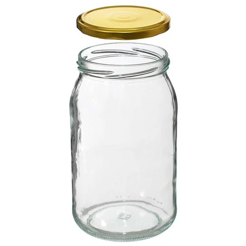 Pohár TO 900 ml s viečkom zlatým fi 82/6 - 6 ks. - 5 ['poháre', ' sklenený pohár', ' sklenené poháre', ' pohár s viečkom', ' poháre na zaváraniny', ' pohár na zaváranie', ' poháre na zaváranie', ' pohár na uhorky', ' pohár na med', ' 900 ml', ' 0', '9 l.']
