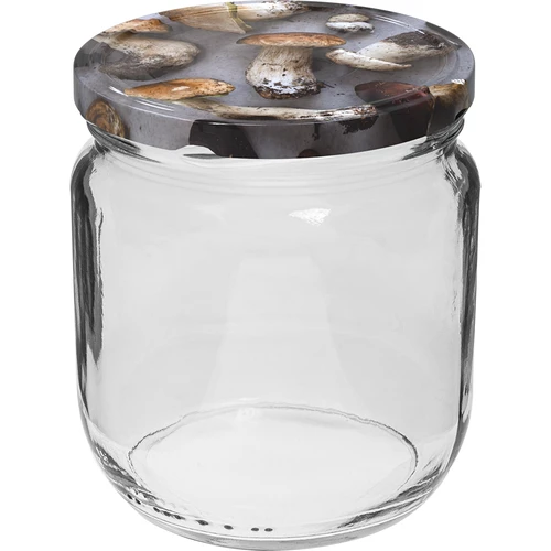 Pohár TO Gurken 425 ml s farebným viečkom fi 82/6 - 6 ks. - 3 ['zeleninové konzervy', ' nakladaná cuketa', ' kvasený karfiol', ' paradajkový pretlak', ' poháre so skrutkovacími viečkami', ' domáce zaváraniny', ' na kvasenie', ' paradajkové konzervy', ' kvasená paprika', ' konzervovaná paprika']