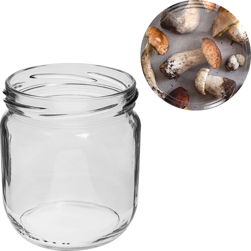 Pohár TO Gurken 425 ml s farebným viečkom fi 82/6 - 6 ks. - 8 ['zeleninové konzervy', ' nakladaná cuketa', ' kvasený karfiol', ' paradajkový pretlak', ' poháre so skrutkovacími viečkami', ' domáce zaváraniny', ' na kvasenie', ' paradajkové konzervy', ' kvasená paprika', ' konzervovaná paprika']