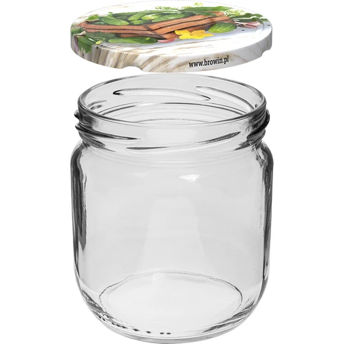 Pohár TO Gurken 425 ml s farebným viečkom fi 82/6 - 6 ks. - 2 ['zeleninové konzervy', ' nakladaná cuketa', ' kvasený karfiol', ' paradajkový pretlak', ' poháre so skrutkovacími viečkami', ' domáce zaváraniny', ' na kvasenie', ' paradajkové konzervy', ' kvasená paprika', ' konzervovaná paprika']