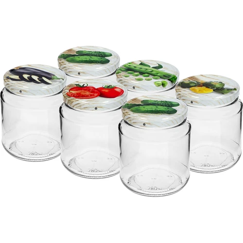 Pohár TO, hrubáčik 580ml s farebným viečkom fi82/6, 6 ks. - 2 ['poháre', ' pohár', ' sada pohárov', ' nádoby', ' sklenené nádoby', ' poháre na skladovanie', ' kuchynské poháre', ' poháre zo skla', ' poháre s kovovým viečkom', ' poháre na skladovanie potravín', ' poháre na zaváraniny', ' poháre na bylinky', ' poháre na kávu', ' poháre na čaj', ' poháre do umývačky', ' sklenený pohár', ' pohár s viečkom', ' súprava pohárov', ' poháre na džemy', ' pohár hrubáčik', ' hrubáčik']