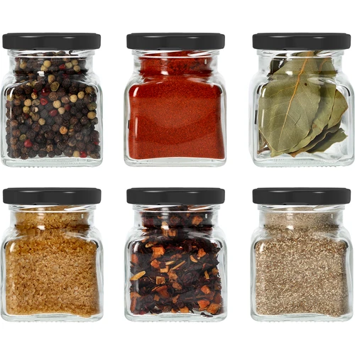 Pohár twist off 120ml - Štyri rohy fi 53 s čiernym viečkom, 6ks - 7 ['poháre na zaváraniny', ' poháre 120ml', ' poháre s twist-off viečkami', ' poháre s click viečkami', ' sada pohárov', ' poháre na zaváraniny', ' poháre s farebnými viečkami', ' farebné viečka', ' poháre na džemy', ' poháre na koreniny', ' pohár', ' pohár s viečkom']