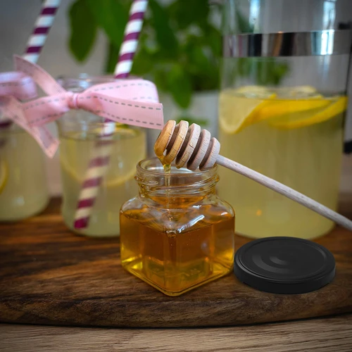 Pohár twist off 120ml - Štyri rohy fi 53 s čiernym viečkom, 6ks - 9 ['poháre na zaváraniny', ' poháre 120ml', ' poháre s twist-off viečkami', ' poháre s click viečkami', ' sada pohárov', ' poháre na zaváraniny', ' poháre s farebnými viečkami', ' farebné viečka', ' poháre na džemy', ' poháre na koreniny', ' pohár', ' pohár s viečkom']