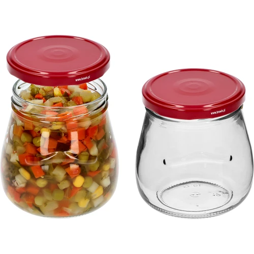 Pohár twist-off 500ml "Obrátená Amfora" s bordovým viečkom fi 82/6, 6 kusov - 5 ['pohár', ' pohár amfora', ' pohár 500ml', ' sada pohárov', ' sklenené poháre', ' poháre na zaváraniny', ' poháre na kozmetiku', ' poháre 6 kusov', ' sklenený pohár', ' poháre na džemy', ' poháre na konfitúry', ' poháre na marmelády', ' poháre na mäsové výrobky', ' poháre do pohárov', ' poháre na kozmetiku']
