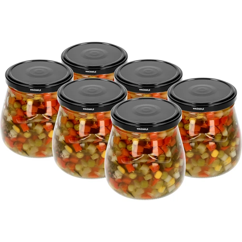 Pohár twist-off 500ml "Obrátená Amfora" s čiernym viečkom fi 82/6, 6 kusov - 4 ['pohár', ' pohár amfora', ' pohár 500ml', ' sada pohárov', ' sklenené poháre', ' pohár na zaváraniny', ' poháre na kozmetiku', ' poháre 6 kusov', ' sklenený pohár', ' poháre na džemy', ' poháre na konfitúry', ' poháre na marmelády', ' poháre na mäsové výrobky', ' poháre do pohárov', ' poháre na kozmetiku']