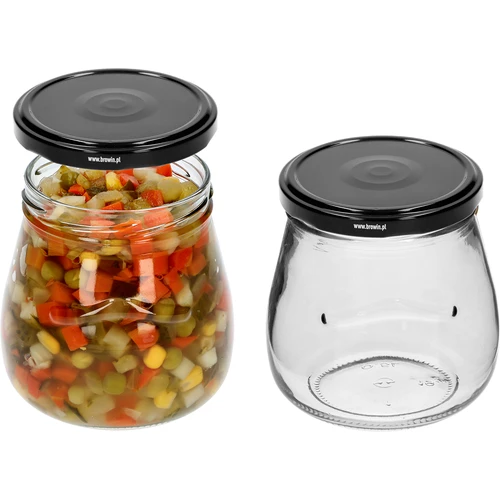 Pohár twist-off 500ml "Obrátená Amfora" s čiernym viečkom fi 82/6, 6 kusov - 5 ['pohár', ' pohár amfora', ' pohár 500ml', ' sada pohárov', ' sklenené poháre', ' pohár na zaváraniny', ' poháre na kozmetiku', ' poháre 6 kusov', ' sklenený pohár', ' poháre na džemy', ' poháre na konfitúry', ' poháre na marmelády', ' poháre na mäsové výrobky', ' poháre do pohárov', ' poháre na kozmetiku']