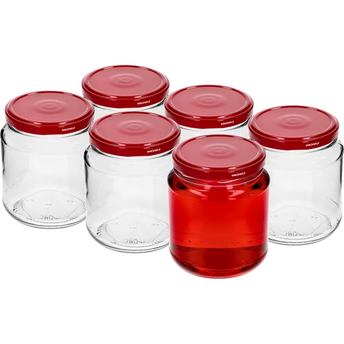 Pohár twist-off, hrubáčik 580ml s bordovým viečkom fi82/6, 6 ks. - 2 ['poháre', ' pohár', ' súprava pohárov', ' nádoby', ' sklenené nádoby', ' poháre na skladovanie', ' kuchynské poháre', ' poháre zo skla', ' poháre s kovovým viečkom', ' poháre na skladovanie potravín', ' poháre na zaváraniny', ' poháre na bylinky', ' poháre na kávu', ' poháre na čaj', ' poháre do umývačky', ' sklenený pohár', ' pohár s viečkom', ' súprava pohárov', ' poháre na džemy', ' pohár hrubáčik', ' hrubáčik']