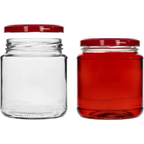 Pohár twist-off, hrubáčik 580ml s bordovým viečkom fi82/6, 6 ks. - 3 ['poháre', ' pohár', ' súprava pohárov', ' nádoby', ' sklenené nádoby', ' poháre na skladovanie', ' kuchynské poháre', ' poháre zo skla', ' poháre s kovovým viečkom', ' poháre na skladovanie potravín', ' poháre na zaváraniny', ' poháre na bylinky', ' poháre na kávu', ' poháre na čaj', ' poháre do umývačky', ' sklenený pohár', ' pohár s viečkom', ' súprava pohárov', ' poháre na džemy', ' pohár hrubáčik', ' hrubáčik']