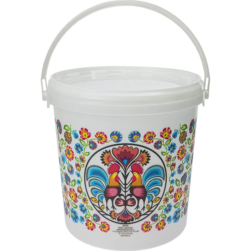 Potravinové vedro GWIOZDA - s vekom, 10 L  - 1 ['záhradné vedro', ' vedro s vekom', ' vedro do záhrady', ' vedro s pokrievkou', ' uzatvárateľné vedro', ' uzatvárateľné vedro', ' vedro s potlačou', ' na huby']