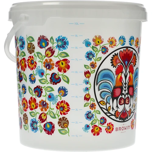 Potravinové vedro GWIOZDA - s vekom, 10 L - 3 ['záhradné vedro', ' vedro s vekom', ' vedro do záhrady', ' vedro s pokrievkou', ' uzatvárateľné vedro', ' uzatvárateľné vedro', ' vedro s potlačou', ' na huby']