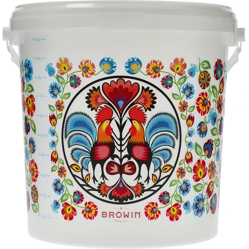 Potravinové vedro GWIOZDA - s vekom, 10 L - 2 ['záhradné vedro', ' vedro s vekom', ' vedro do záhrady', ' vedro s pokrievkou', ' uzatvárateľné vedro', ' uzatvárateľné vedro', ' vedro s potlačou', ' na huby']