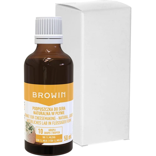 Prírodné syridlo na syr v tekutine 50 ml - 2 ['na syr', ' syrárstvo', ' tekuté syridlo', ' prírodné teľacie syridlo', ' teľacie syridlo', ' na výrobu syra', ' tvorba zrazeniny', ' syridlové syry', ' syridlo v tekutine', ' black weekend']