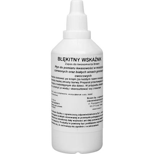 Reagent na meranie kyslosti  - 1 ['bromotymolová modrá', ' meranie kyslosti', ' kyslosť vína', ' kyslosť domáceho vína', ' príslušenstvo na vinárstvo']