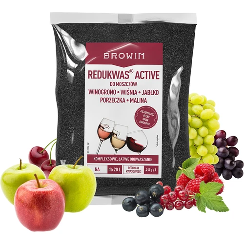 Redukwas® Active na mušt - regulátor kyslosti, 460 g - 4 ['redukcia kyslosti', ' uhličitan vápenatý', ' odkysľovanie muštu', ' zníženie kyslosti muštu', ' na víno', ' domáce víno', ' zníženie kyslosti', ' redukcia kyslosti', ' vína z kyslého ovocia', ' víno z hrozna', ' víno z ríbezlí', ' víno z malín', ' víno z čerešní', ' víno z jabĺk', ' ako urobiť chutné ovocné víno', ' ako urobiť dobré hroznové víno', ' zníženie kyseliny v mušte', ' prostriedky na víno', ' kyslosť v enológii', ' vyvážená kyslosť', ' minerálne odkysľovanie']