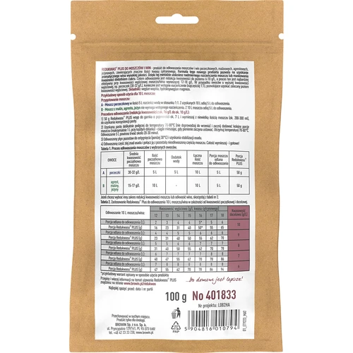 Redukwas® Plus - regulátor kyslosti, 100 g - 2 ['redukcia kyslosti', ' uhličitan vápenatý', ' odkysľovanie muštu a vína zníženie kyslosti muštu a vína', ' do vína', ' domáce víno', ' zníženie kyslosti', ' redukcia kyslosti', ' vína z kyslého ovocia', ' víno z ríbezlí', ' víno z egrešov', ' víno z malín', ' víno z černíc', ' ako urobiť chutné ovocné víno', ' zníženie kyseliny vo víne', ' prostriedky na víno', ' kyslosť v enológii', ' vyvážená kyslosť', ' minerálne odkysľovanie', ' Redukwas', ' redukwas', ' Redukwas Plus', ' redukwas plus']
