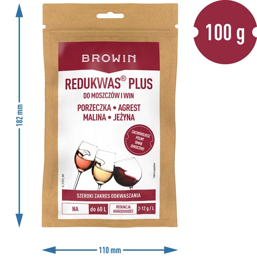 Redukwas® Plus - regulátor kyslosti, 100 g - 6 ['redukcia kyslosti', ' uhličitan vápenatý', ' odkysľovanie muštu a vína zníženie kyslosti muštu a vína', ' do vína', ' domáce víno', ' zníženie kyslosti', ' redukcia kyslosti', ' vína z kyslého ovocia', ' víno z ríbezlí', ' víno z egrešov', ' víno z malín', ' víno z černíc', ' ako urobiť chutné ovocné víno', ' zníženie kyseliny vo víne', ' prostriedky na víno', ' kyslosť v enológii', ' vyvážená kyslosť', ' minerálne odkysľovanie', ' Redukwas', ' redukwas', ' Redukwas Plus', ' redukwas plus']