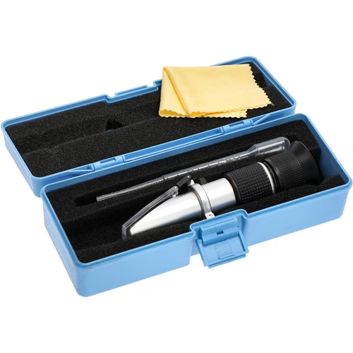 Refraktometer na med - 2 ['na meranie obsahu cukru v medovej mladine', ' meranie cukru v medovej mladine', ' na medovinu', ' na medovú mladinu', ' refraktometer', ' výroba medoviny', ' meracie zariadenia na med', ' jednoduché meranie koncentrácie cukru', ' cukor v medovej mladine', ' domáca výroba vína a medoviny']
