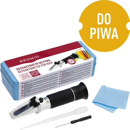 Refraktometer na pivo  - 1 ['na meranie obsahu cukru v pivnej mladine', ' meranie koncentrácie cukru v pivnej mladine', ' meranie koncentrácie cukru', ' meranie špecifickej hmotnosti pivnej mladiny', ' na pivo', ' na pivnú mladinu', ' refraktometer', ' výroba piva', ' meracie zariadenia na pivo', ' jednoduché meranie koncentrácie cukru', ' cukor v pivnej mladine', ' specific gravity', ' ako zmerať SG mladiny', ' špecifická hmotnosť piva', ' domáca výroba piva']
