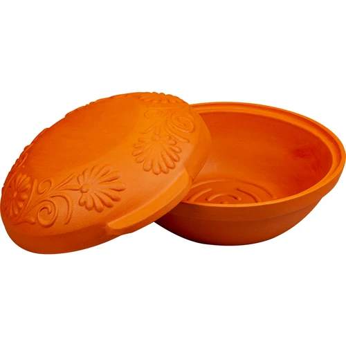 Rímsky hrniec okrúhly 4 L - 3 ['darček', ' na pečenie mäsa', ' na pečenie chleba', ' hlinený hrniec', ' pečenie bez pripálenia', ' varenie bez tuku', ' zdravé varenie']