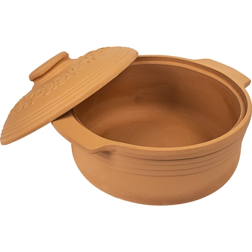 Rímsky hrniec okrúhly 4L - 3 ['rímsky hrniec', ' pečenie bez tuku', ' varenie v pare', ' na mäso', ' na chlieb', ' na ryby', ' pre vegetariánov', ' jedlá z jedného hrnca', ' jedlá pre deti', ' diétne jedlá', ' na pečenie chleba', ' hlinený hrniec', ' hlinený hrniec', ' nápad na darček', ' na paštétu', ' na zapekanku', ' rímsky hrniec s pokrievkou']