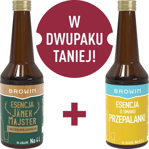 Sada esencií Jänek Majster 40 ml + Przepalanka 40 ml - 3 ['esencia do alkoholu', ' esencie do pálenky', ' príchuť do vodky', ' Jägermeister', ' likér', ' esencia chuti', ' aróma do alkoholov', '']