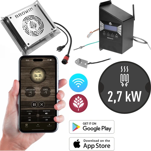 Sada modulov s Wi‑Fi regulátorom dragON IQ 2,7 kW pre záhradné údiarne