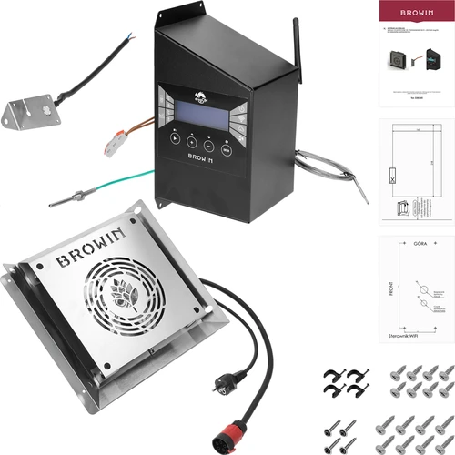 Sada modulov s Wi‑Fi regulátorom dragON IQ 2,7 kW pre záhradné údiarne - 2