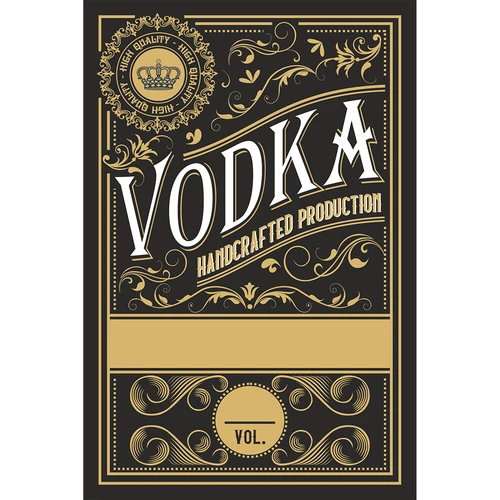 Samolepiace etikety 60x90 mm na fľaše, vodku, 3 vzory 20 ks. - 4 ['etikety', ' etikety na alkohol', ' etikety na vodku', ' etikety na fľaše', ' samolepiace etikety', ' etikety na alkohol', ' nálepky na fľaše', '']