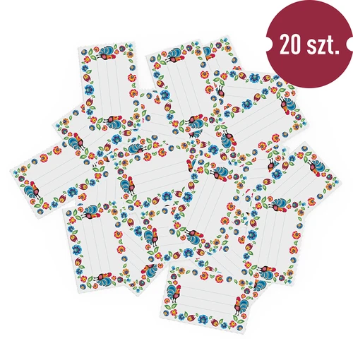 Samolepiace etikety vzor folk 85/55 mm - 20 ks - 3 ['etikety', ' etikety na zaváraniny', ' etikety na koreniny', ' etikety na fľaše', ' samolepiace etikety', ' etikety na víno', ' etikety na poháre', ' etikety na poháriky', ' nálepky na zošity', ' etikety na krabice', ' etikety na nádoby', ' etikety na darčeky']