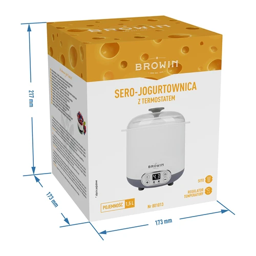 Sero-jogurtovač s termostatom 1,5 L - 12 ['domáci jogurt', ' na jogurt', ' na syr', ' vegánsky jogurt', ' grécky jogurt', ' raňajkový syr', ' zariadenie na jogurt', ' ako urobiť jogurt']