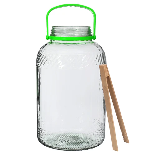 Sklenený pohár 8 L, s kliešťami - 2 ['sklenené poháre', ' sklenený pohár', ' pohár na uhorky', ' poháre na uhorky', ' pohár na likéry', ' nádoby na likéry', ' poháre s viečkom', ' veľké poháre s viečkom', ' pohár na likéry', ' pohár na alkohol', ' pohár na kvasenie', ' poháre 8 L', ' pohár s držadlom', ' ozdobný pohár', ' dekoratívny pohár', ' pohár s tesnením']